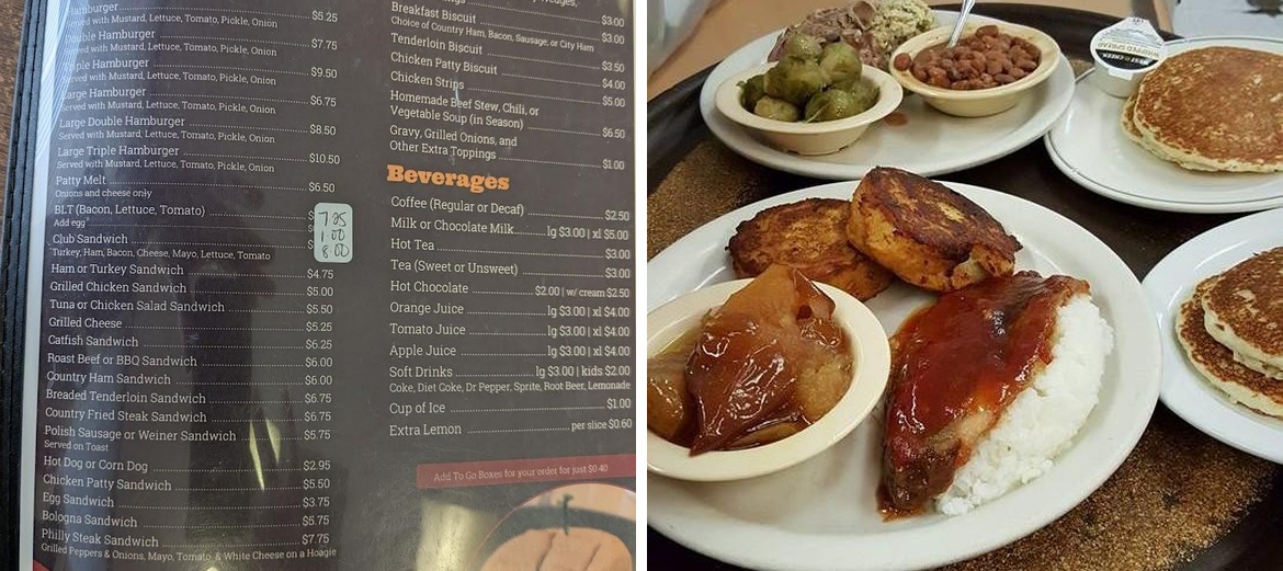 Country Junction Restaurant Menu